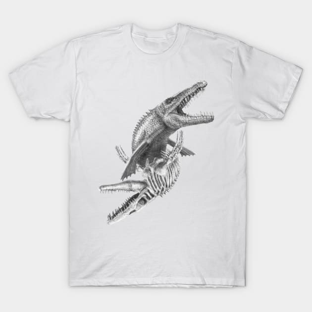 Mosasaurus T-Shirt by TimeSkiff